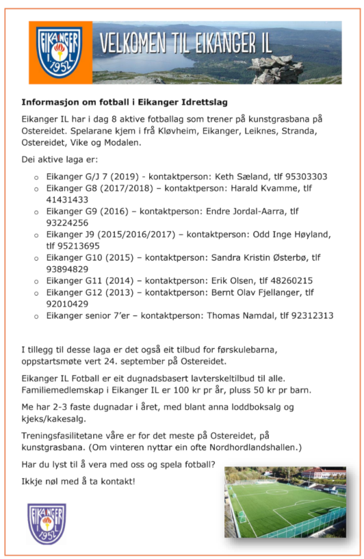Interessert i fotball?